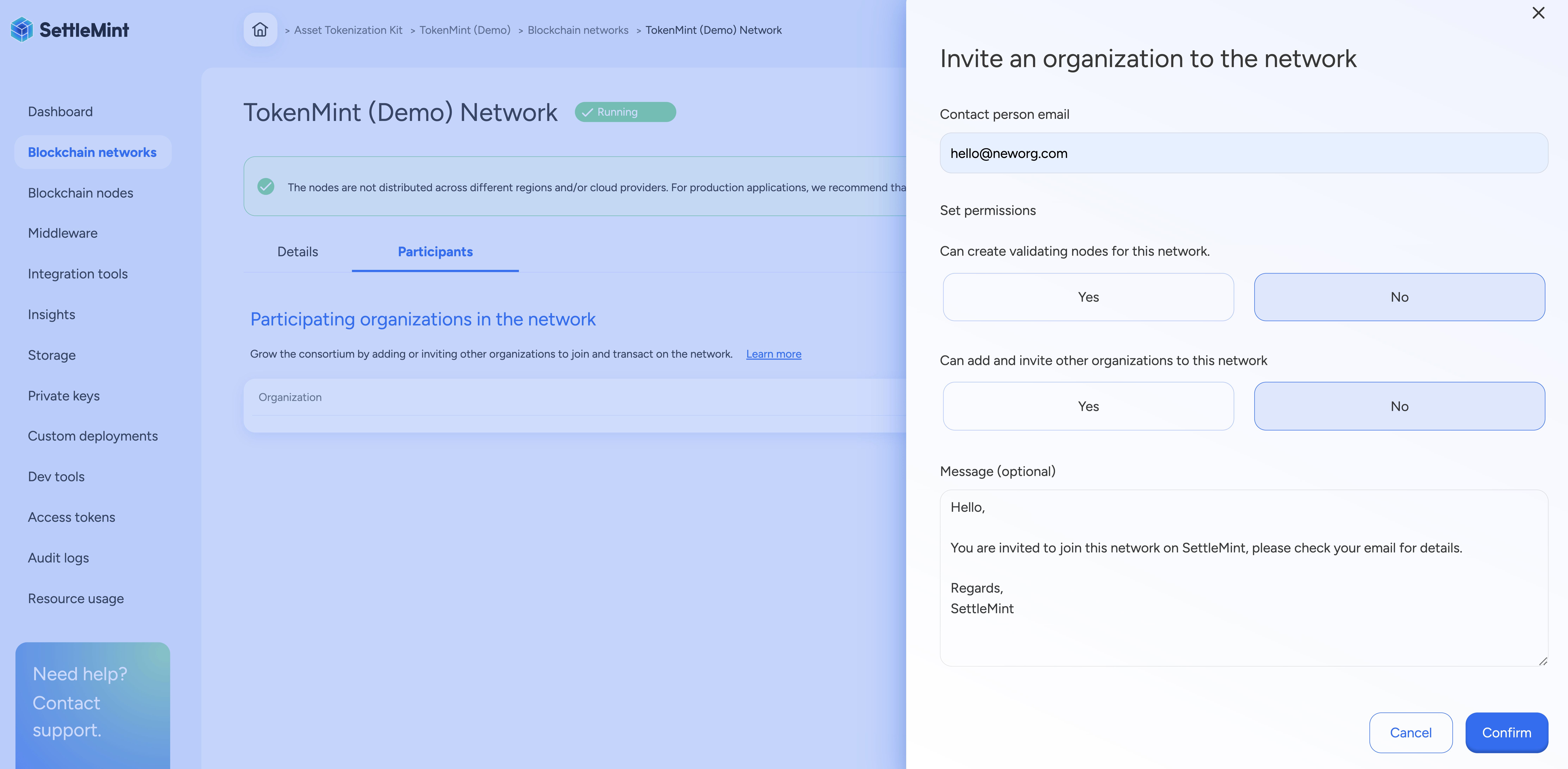 Invite Organization User