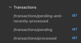 Transactions API